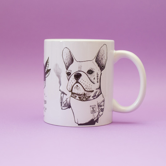 kubki Kubek z buldogiem francuskim "Bad Boy Forever"