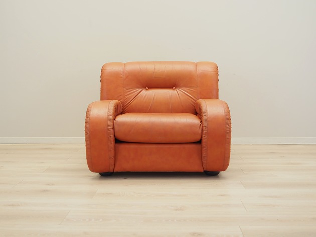 fotele Fotel rudy, duński design, lata 70, produkcja: Dania