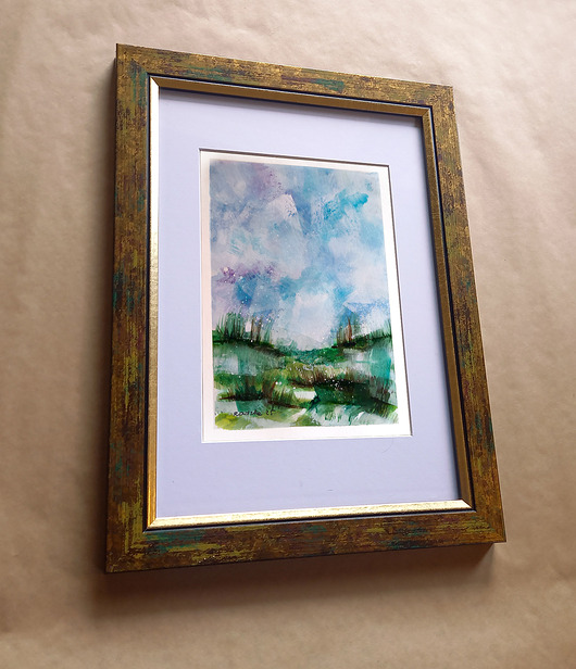 obrazy Pejzaż 35 - akwarela  18x24 cm