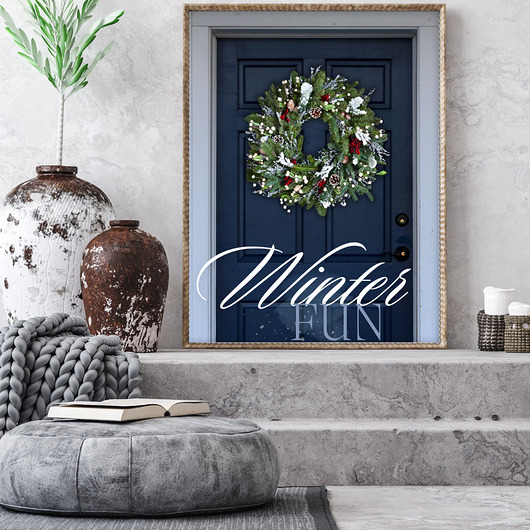 plakaty Plakat Christmas wreath