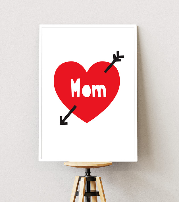 obrazy i plakaty do pokoju dziecięcego Mom - plakat