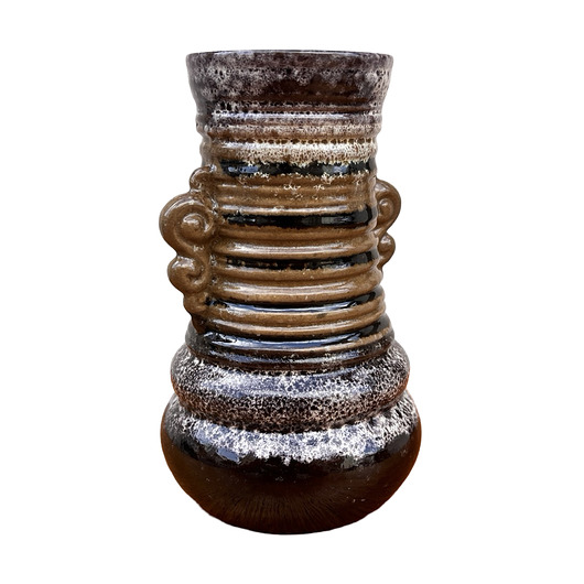 wazony Wazon ceramiczny fat lava Strehla Keramik, Niemcy lata 60.