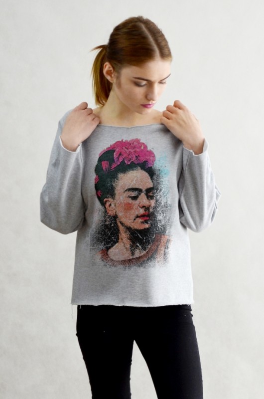 FRIDA szara bluza oversize GAU great as You