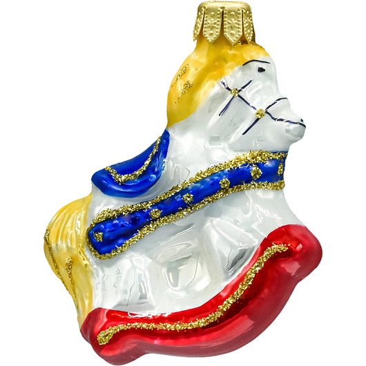 bombki Bombka choinkowa szklana: Koń na biegunach