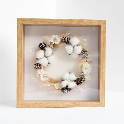 dekoracje świąteczne Dekoracja świąteczna wianek bożonarodzeniowy w ramce