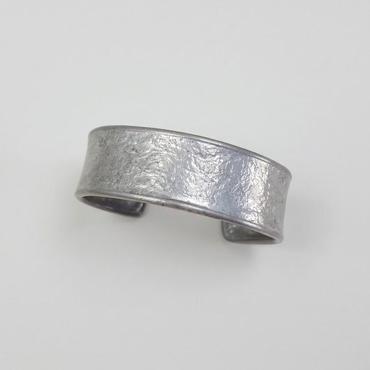 bransoletki - inne Masywna bransoleta typu cuff z cyny Vintage lata 70/80