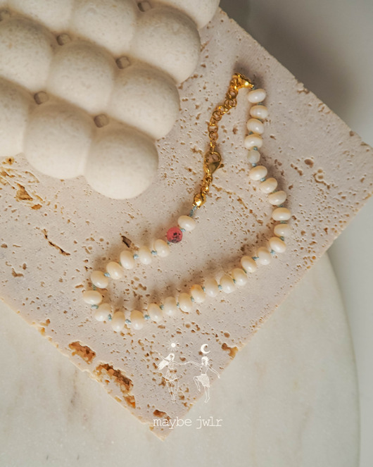 bransoletki na sznurku Bransoletka Cloud z muszli