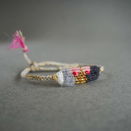 bransoletki na sznurku Bransoletka ręcznie ręcznie robiona, "Cycki"