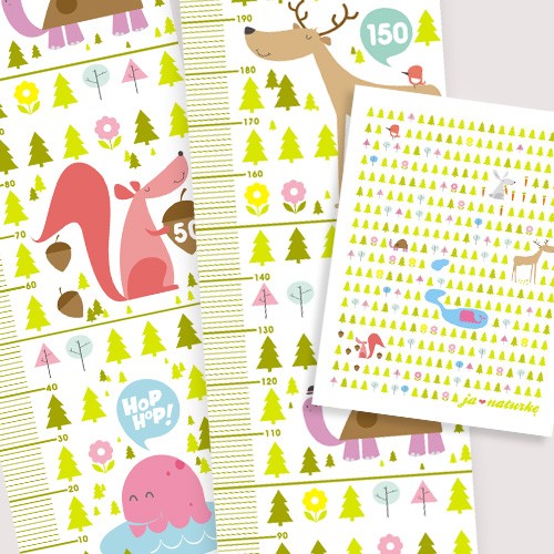 Promocja! Miarka JA &#9829; NATURKĘ + Obrazek A3 MINIMETRY