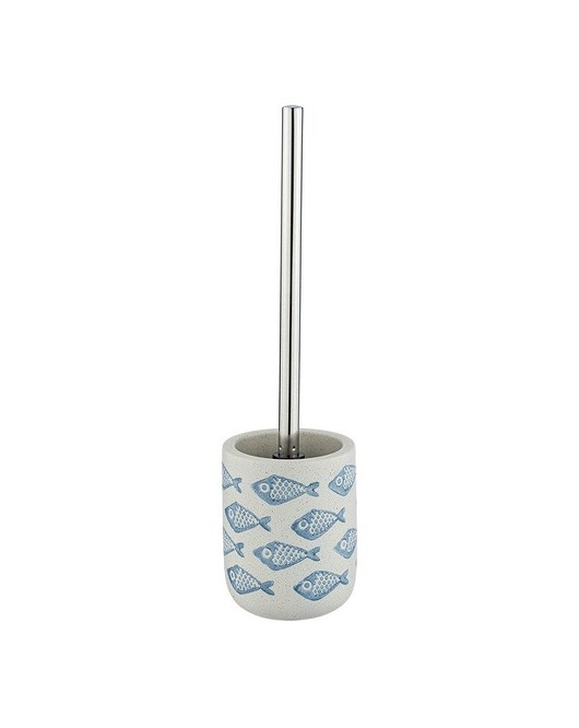 dodatki - łazienka - różne Szczotka Toaletowa z Pojemnikiem Ceramicznym Fish