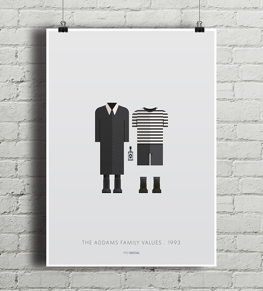The Addams Family - plakat A4 minimalmill