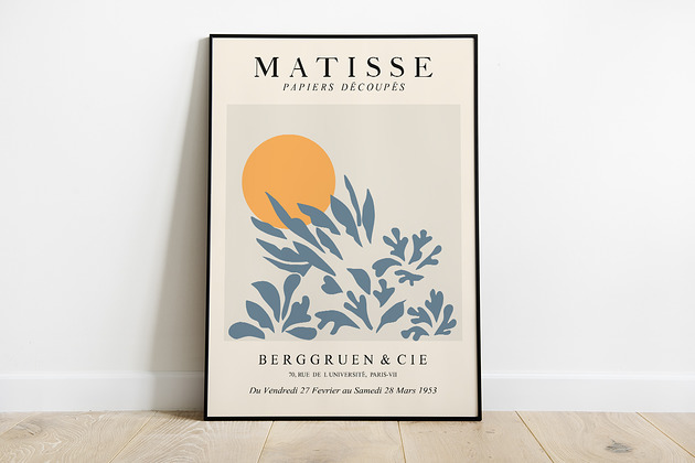 Henri Matisse, inspiracja, plakat wystawowy Pas De LArt