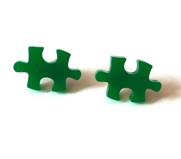 PuzzLove DeLuxe Mini / sztyfty / zielony Monika Roth