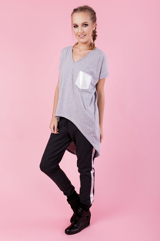 T - shirt MIssy - Szary MADNEZZ