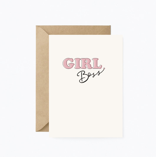 kartki okolicznościowe - wydruki Kartka " Girl boss"