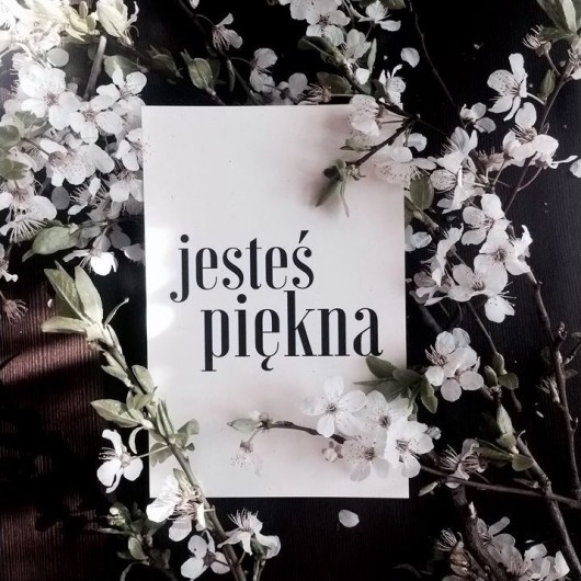 Kartka JESTEŚ PIĘKNA beleco