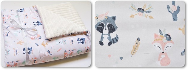 kocyki, kołderki, pościel dla dzieci WYJĄTKOWY KOMPLET_koc + poduszka _BOHO