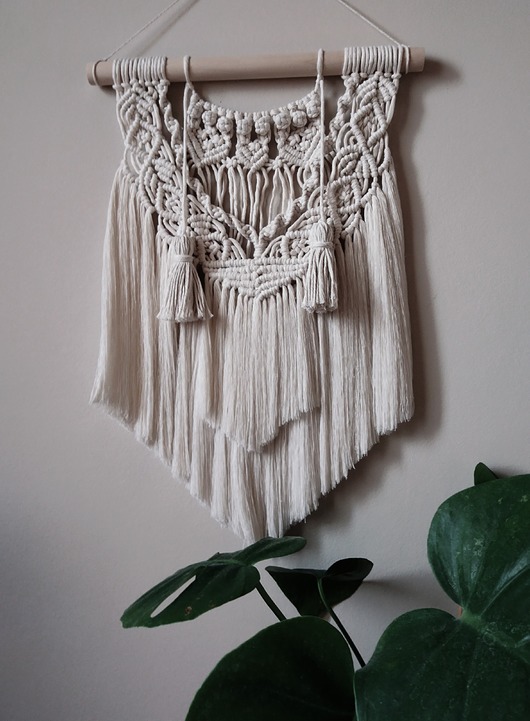 makrama,dekoracja ścienna bohemian treasures