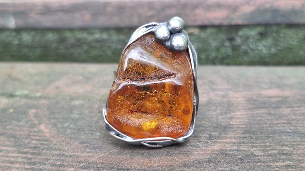 pierścionki - różne Big - pierścionek regulowany