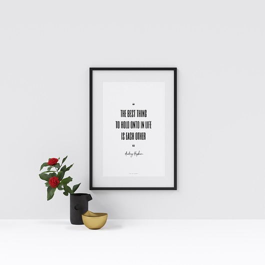 "hold onto each other" Plakat Love The Journey