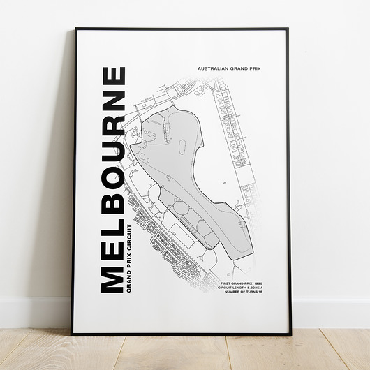 Plakat Tory wyścigowe - Melbourne Peszkowski Graphic