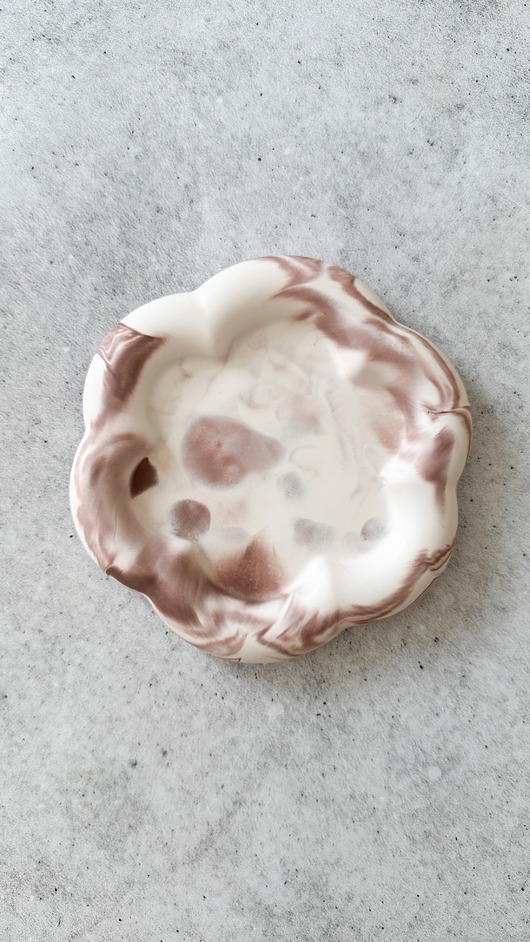 pojemniki na biżuterię Podstawka kwiat, marmurek