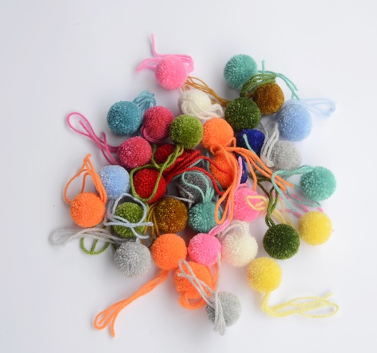 Pompon 1 sztuka 3 cm Lovekulkowe