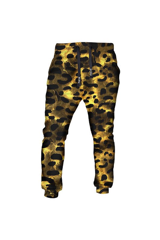 spodnie męskie DR.CROW Spodnie Fullprint Gold Leopard