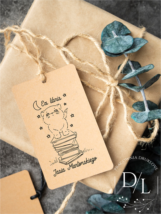 stemple Stempel Ex Libris Exlibris personalizowany Kot 2