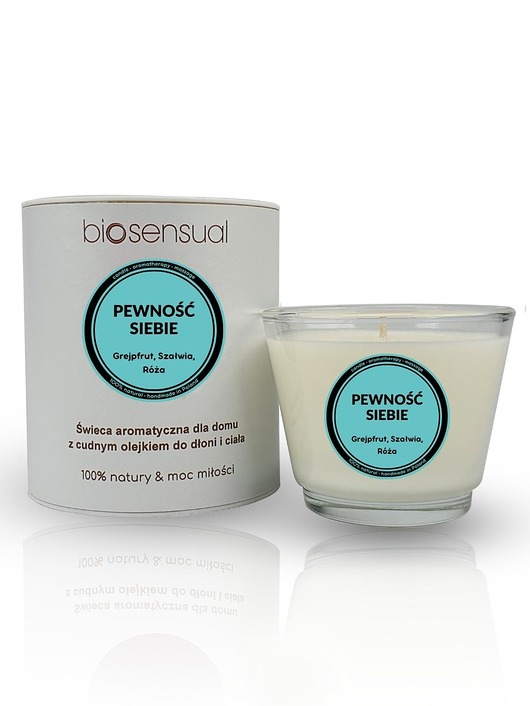 świece zapachowe Świeca do masażu i aromaterapii PEWNOŚĆ SIEBIE 80g