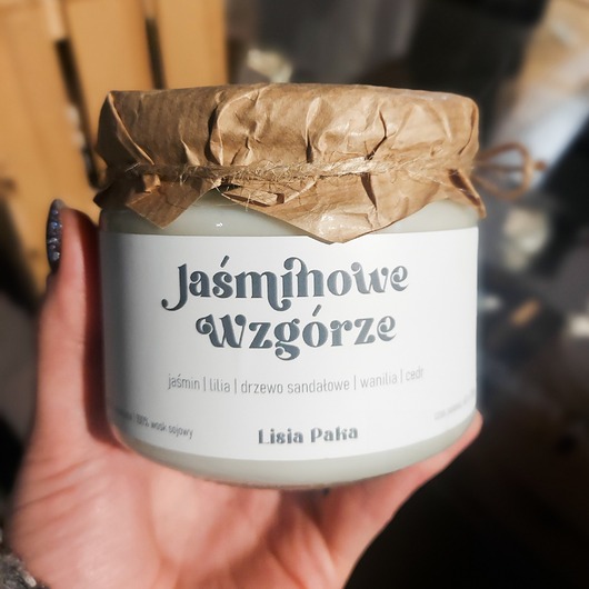 świeczniki i świece Świeca sojowa Jaśminowe Wzgórze