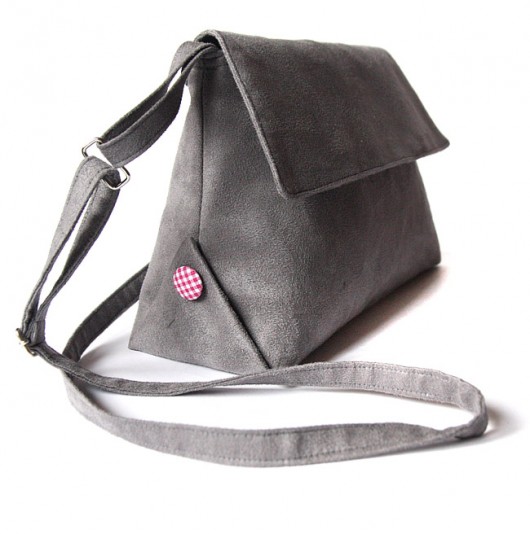 torebka midi - grey & pink vichy- elfagado
