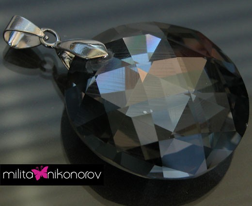 Black Diamond. Naszyjnik, kryształ, zawieszka milita nikonorov