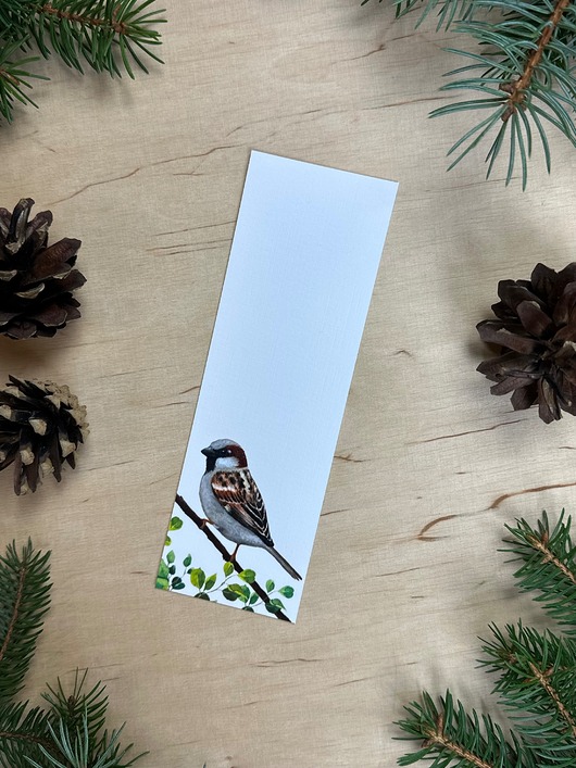 zakładki do książek Zakładka do książki z wróbelkiem