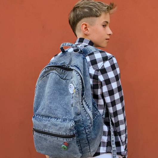 torby i nerki męskie Plecak Old Skool Młodzieżowy Męski Vintage StreetWear Jeans Black Sheep ST5