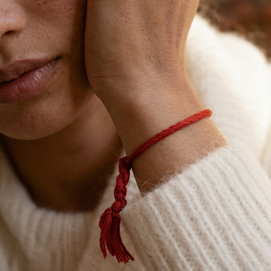 bransoletki na sznurku Walentynkowa Czerwona Nitka - Happy Valentine's