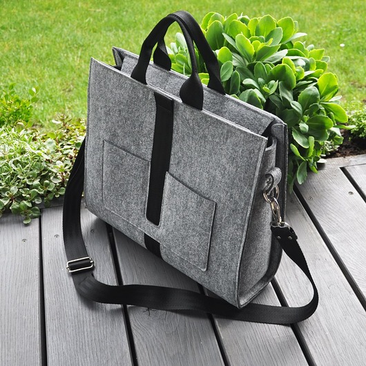torby XXL Designerska torba z filcu - szara