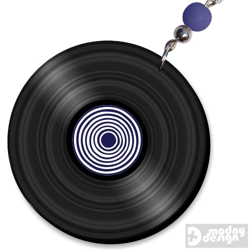 Kolczyki Płyty Winylowe Złudzenie Vinyl! Modny Design