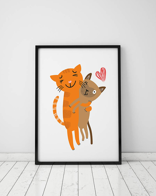 plakat. zamówienie (format A4) Love Life and Forest