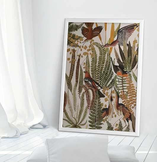 grafiki i ilustracje Ptaki 50x70 cm