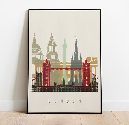 Londyn plakat, grafika,obraz Pas De LArt