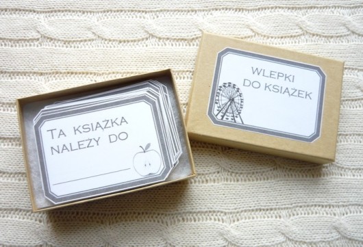 -30% Wlepki do książek, 20 sztuk w pudełeczku Not Only Paper