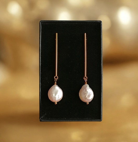 kolczyki z kamieniami Perły : długie kolczyki : wyjątkowy prezent PREMIUM