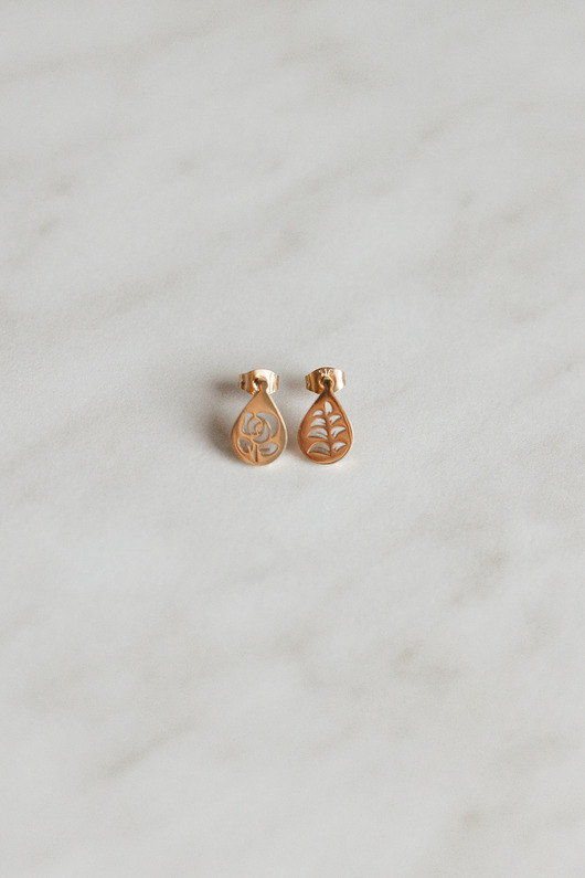 kolczyki pozłacane Kolczyki Golden Garden