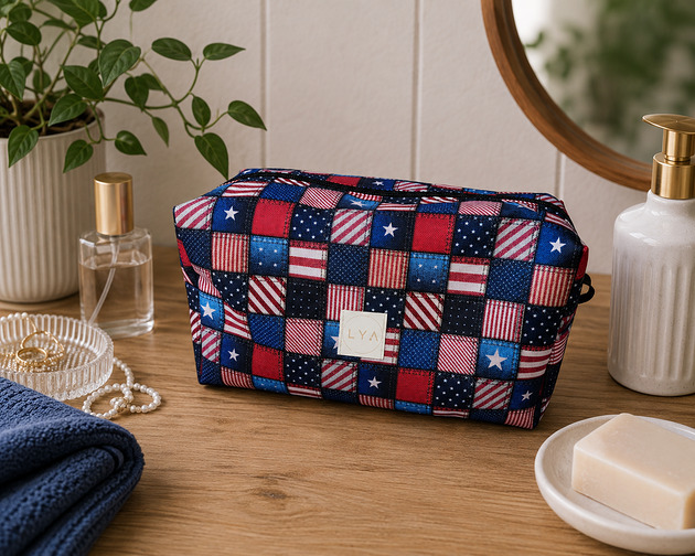kosmetyczki Kosmetyczka kuferek duża saszetka wodoodporna etui organizer flagi