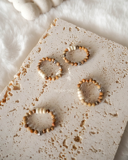 pierścionki elastyczne Pierścionek Cappucino