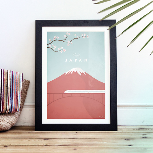 Japonia - vintage plakat 50x70 cm minimalmill