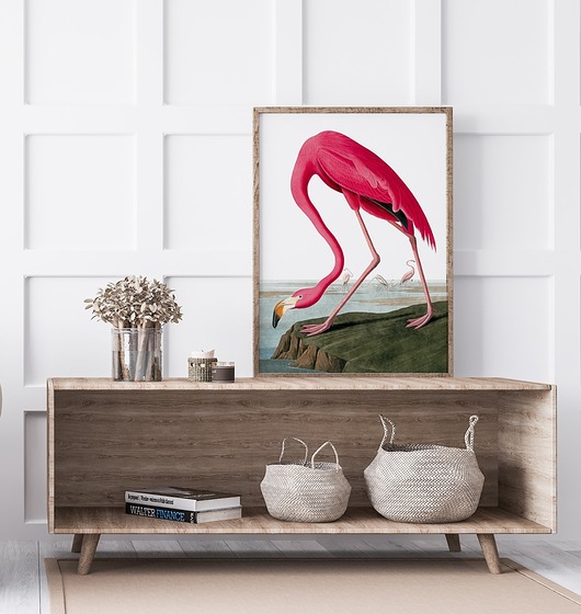 Plakat Flaming vintage  HOG STUDIO