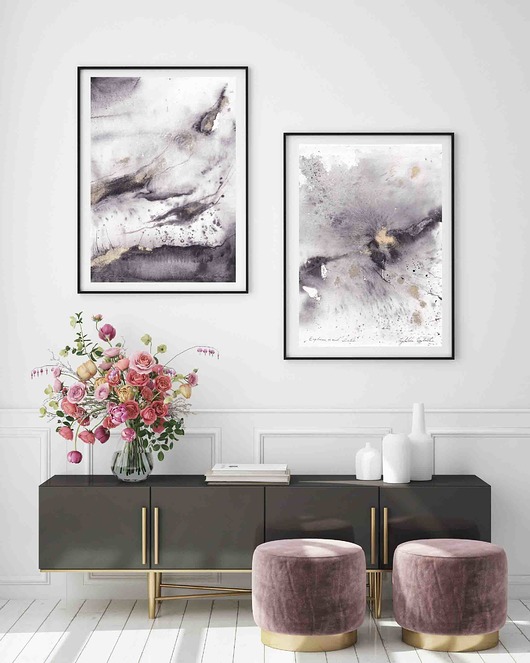 plakaty "Departing Thougts" Malowany plakat