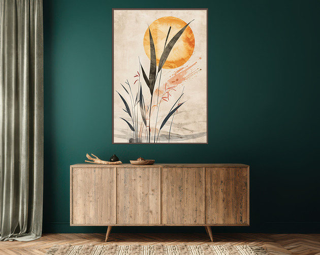 plakaty Strelizia - Plakat, druk - Chiński Orient, Harmonia Zen, Roślinny #24
